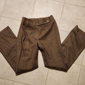 Carlisle Womans Wool Brown Striped Pants